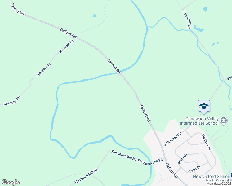 map of restaurants, bars, coffee shops, grocery stores, and more near 798 Oxford Road in New Oxford