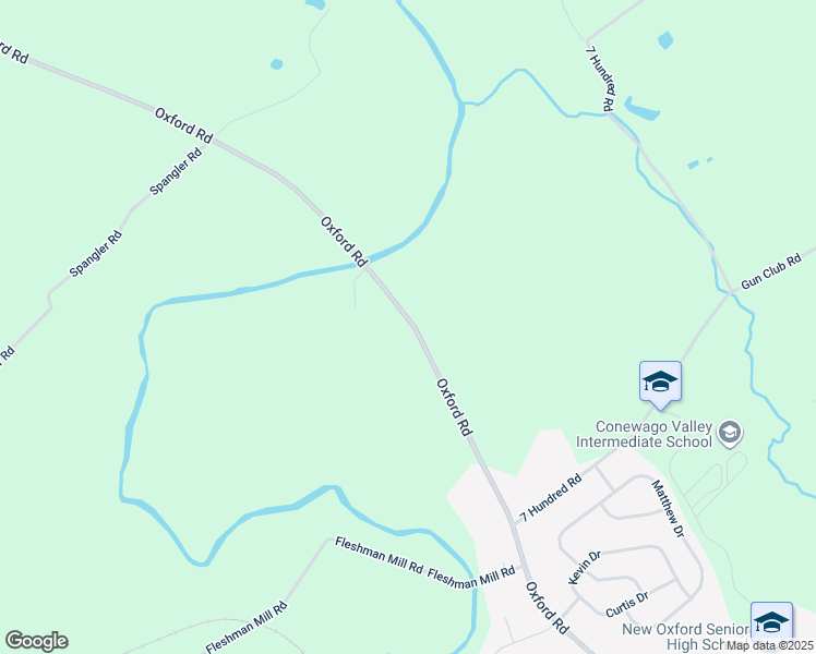 map of restaurants, bars, coffee shops, grocery stores, and more near 798 Oxford Road in New Oxford