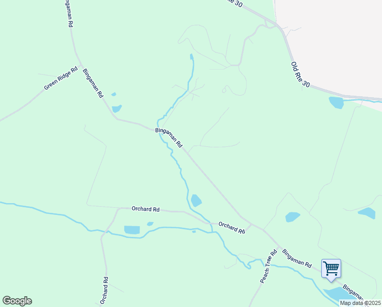 map of restaurants, bars, coffee shops, grocery stores, and more near 625 Bingaman Road in Orrtanna