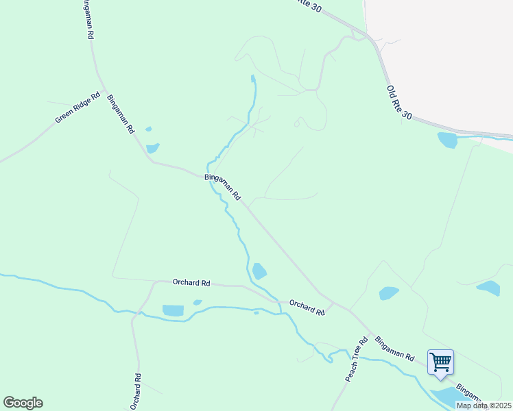 map of restaurants, bars, coffee shops, grocery stores, and more near 625 Bingaman Road in Orrtanna