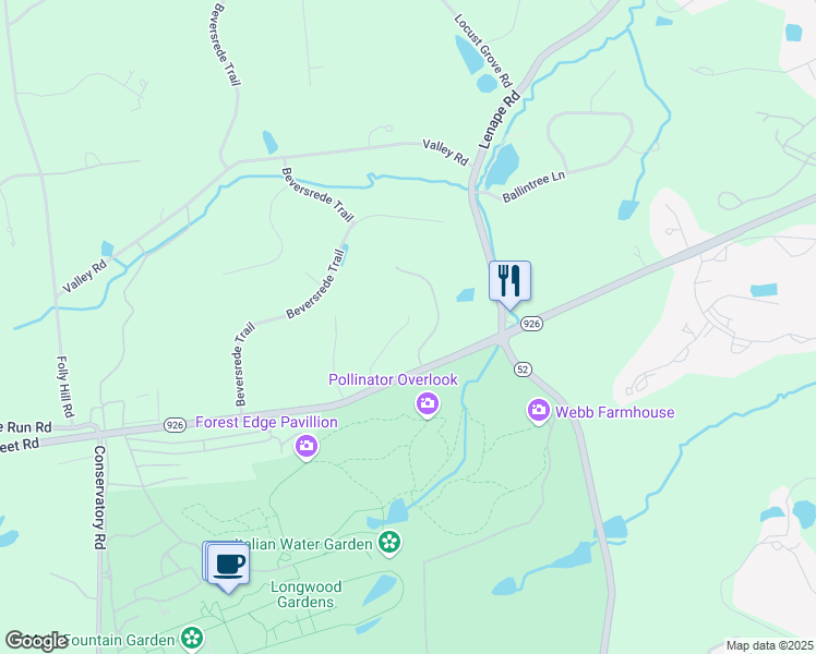 map of restaurants, bars, coffee shops, grocery stores, and more near 457 E Street Rd in Kennett Square