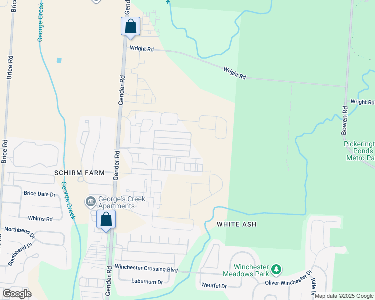 map of restaurants, bars, coffee shops, grocery stores, and more near 6568 Nottinghill Trail Drive in Canal Winchester