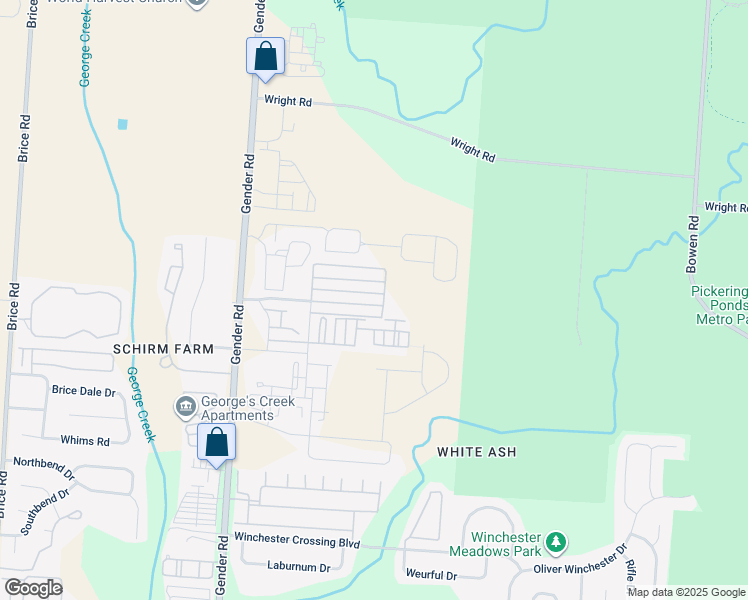 map of restaurants, bars, coffee shops, grocery stores, and more near 6568 Nottinghill Trail Drive in Canal Winchester