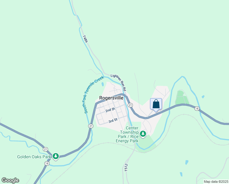 map of restaurants, bars, coffee shops, grocery stores, and more near 100 Municipal Drive in Rogersville