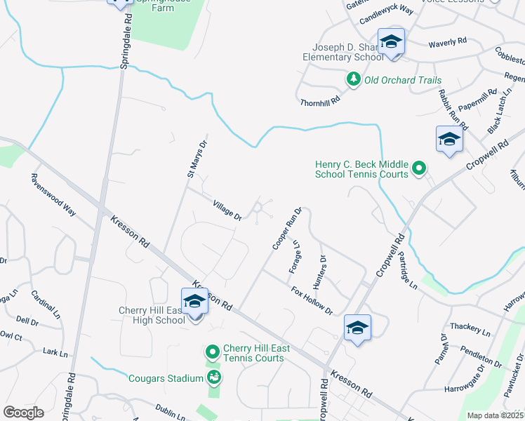 map of restaurants, bars, coffee shops, grocery stores, and more near 350 Mount Carmel Court in Cherry Hill