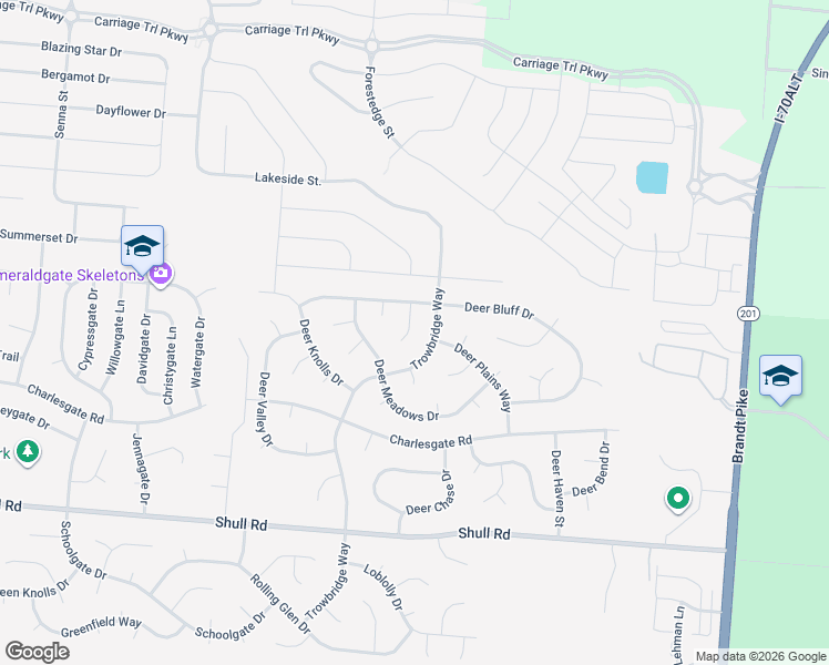 map of restaurants, bars, coffee shops, grocery stores, and more near 8932 Cadet Circle in Dayton