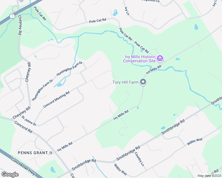 map of restaurants, bars, coffee shops, grocery stores, and more near 46 Jeremiah Collett Road in Glen Mills