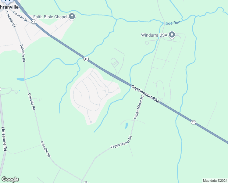 map of restaurants, bars, coffee shops, grocery stores, and more near Sweetwater Path in Cochranville