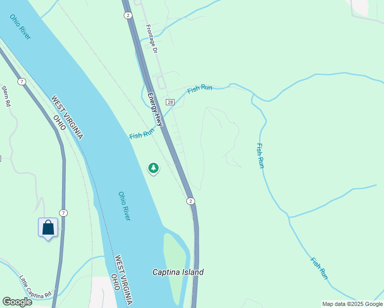 map of restaurants, bars, coffee shops, grocery stores, and more near 406 Old State Highway 2 in Moundsville