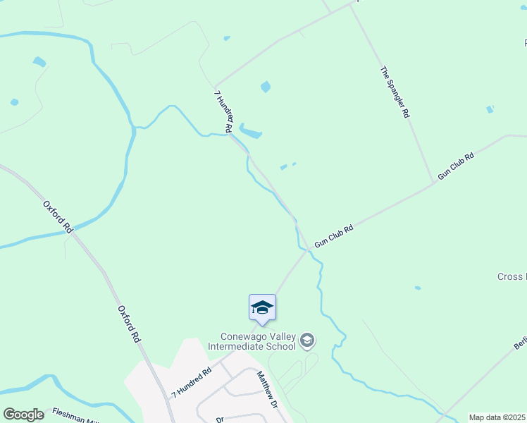 map of restaurants, bars, coffee shops, grocery stores, and more near 396 7 Hundred Road in New Oxford