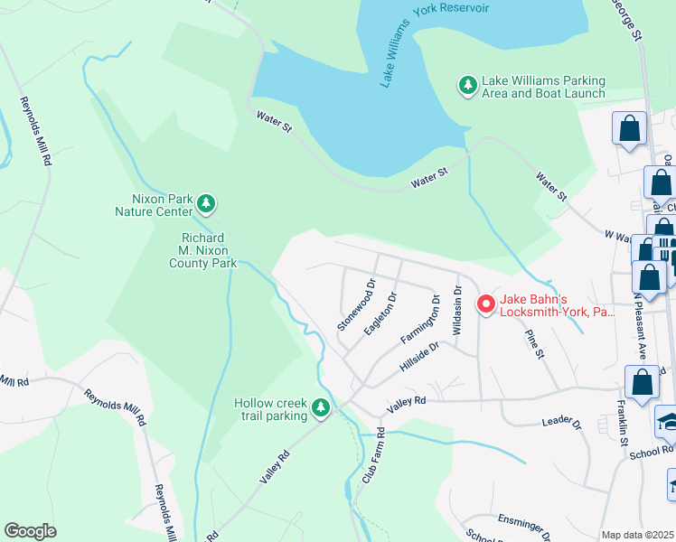 map of restaurants, bars, coffee shops, grocery stores, and more near 114 Farmington Drive in Jacobus