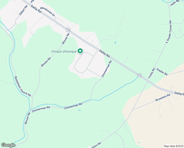 map of restaurants, bars, coffee shops, grocery stores, and more near 409 Woodsdale Drive in Red Lion