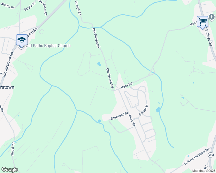 map of restaurants, bars, coffee shops, grocery stores, and more near 1976 Joseph Road in York