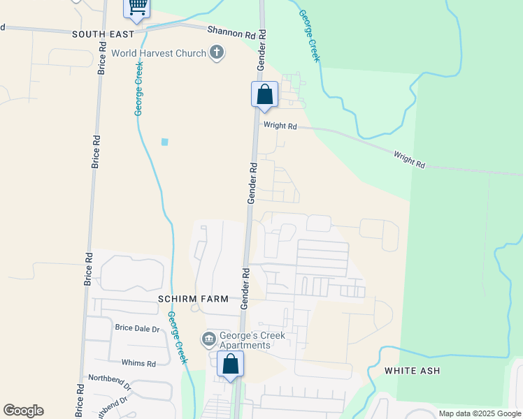 map of restaurants, bars, coffee shops, grocery stores, and more near 6400 Birch Trail Lane in Canal Winchester