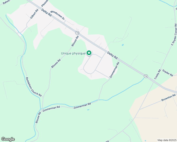 map of restaurants, bars, coffee shops, grocery stores, and more near 3034 Acorn Lane in Red Lion