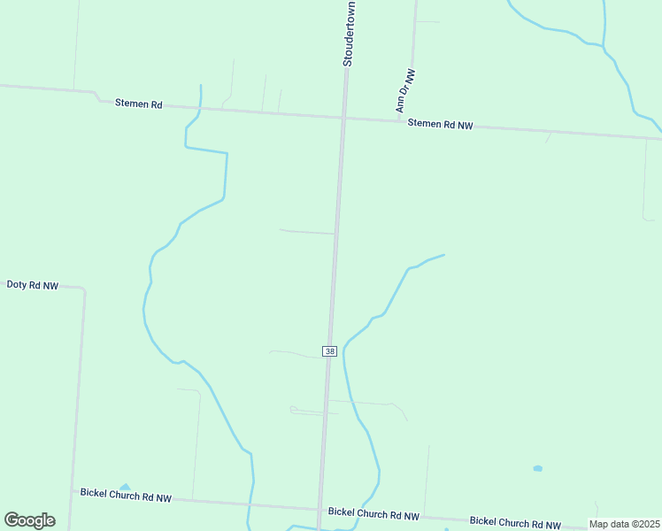 map of restaurants, bars, coffee shops, grocery stores, and more near 10630 Stoudertown Road Northwest in Pickerington