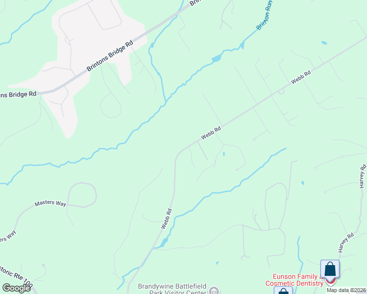 map of restaurants, bars, coffee shops, grocery stores, and more near 1 Meadow Lane in Chadds Ford