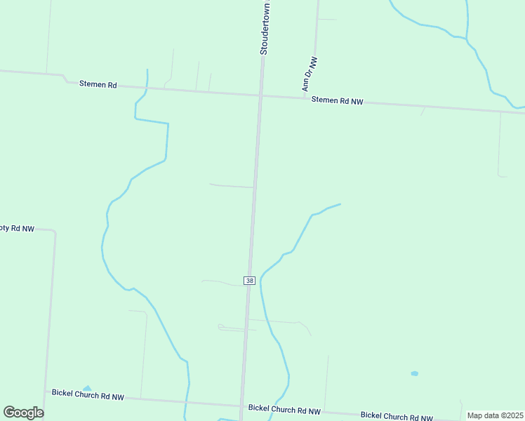 map of restaurants, bars, coffee shops, grocery stores, and more near 10630 Stoudertown Road Northwest in Pickerington