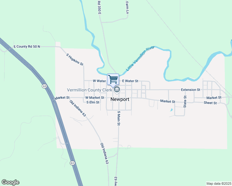 map of restaurants, bars, coffee shops, grocery stores, and more near 255 South Main Street in Newport