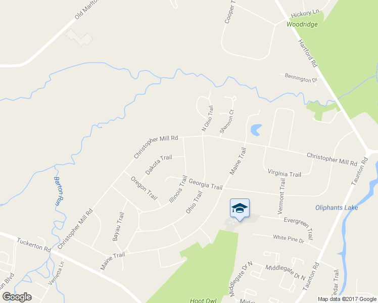 map of restaurants, bars, coffee shops, grocery stores, and more near 5 Illinois Trail in Medford