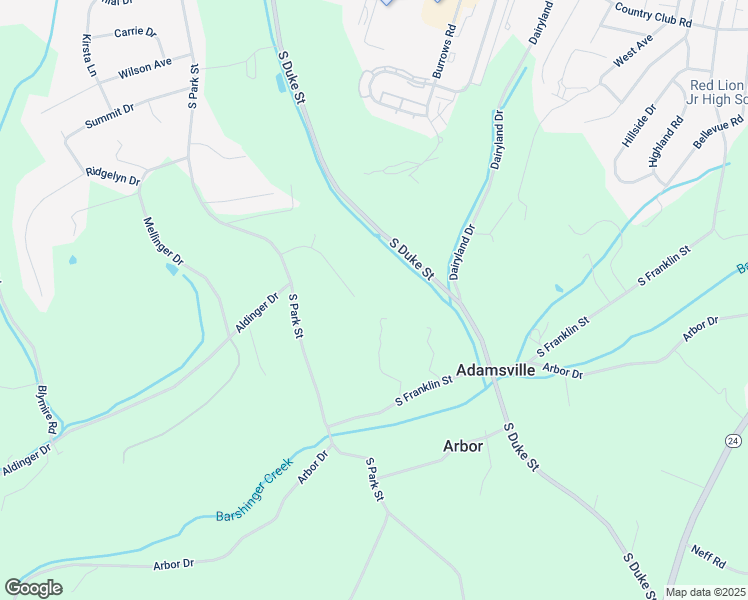 map of restaurants, bars, coffee shops, grocery stores, and more near 775 Windrush Drive in Dallastown