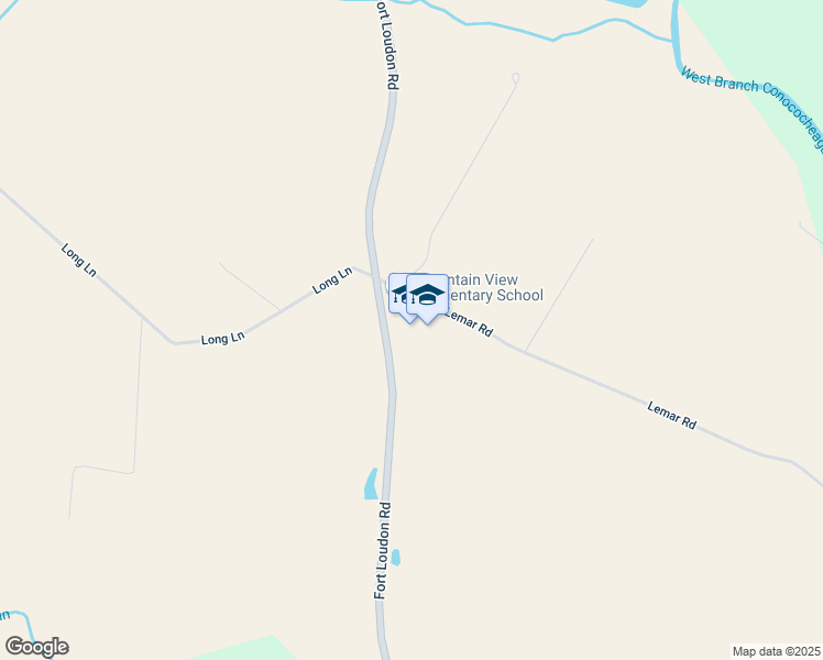 map of restaurants, bars, coffee shops, grocery stores, and more near 2311 Lemar Road in Mercersburg