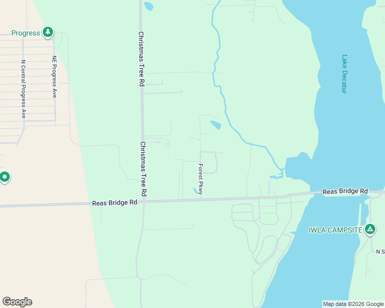 map of restaurants, bars, coffee shops, grocery stores, and more near 3391 Forest Parkway in Decatur