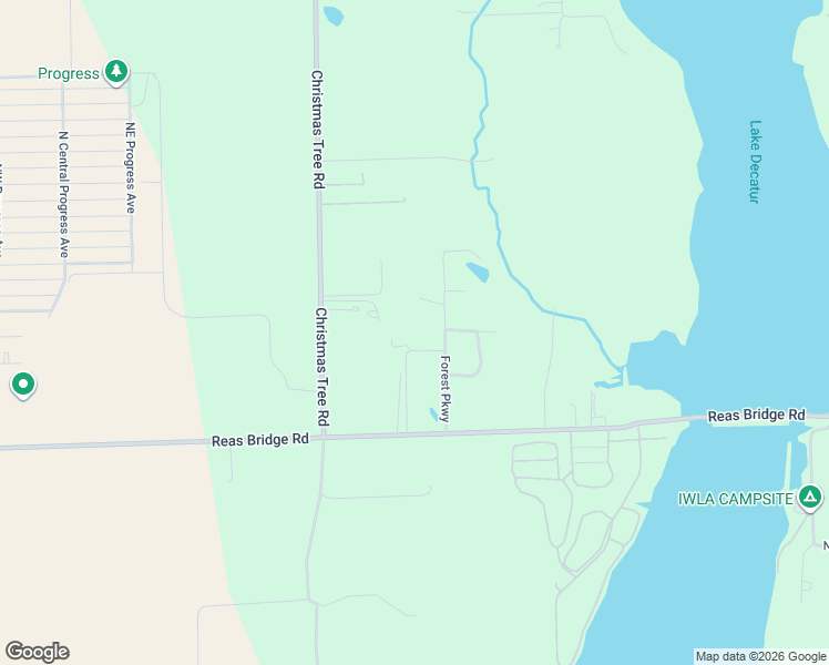 map of restaurants, bars, coffee shops, grocery stores, and more near 3391-3399 Forest Parkway in Decatur