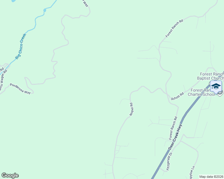 map of restaurants, bars, coffee shops, grocery stores, and more near 4657 A J Stohr Road in Forest Ranch