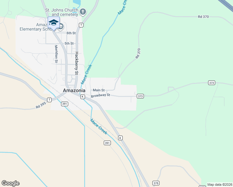 map of restaurants, bars, coffee shops, grocery stores, and more near 292 Road 370 in Amazonia