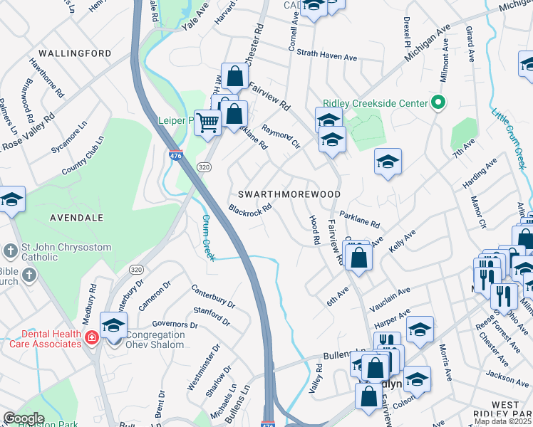 1446 Blackrock Road, Swarthmore PA Walk Score