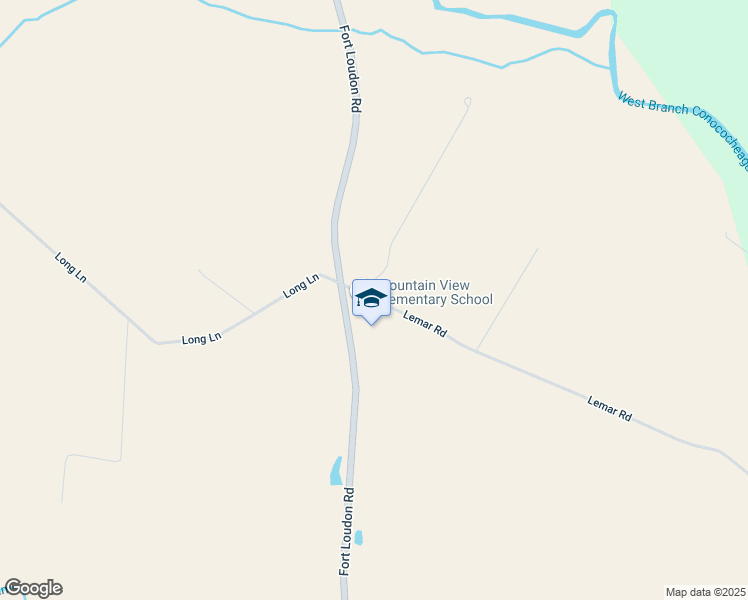 map of restaurants, bars, coffee shops, grocery stores, and more near 2311 Lemar Road in Mercersburg