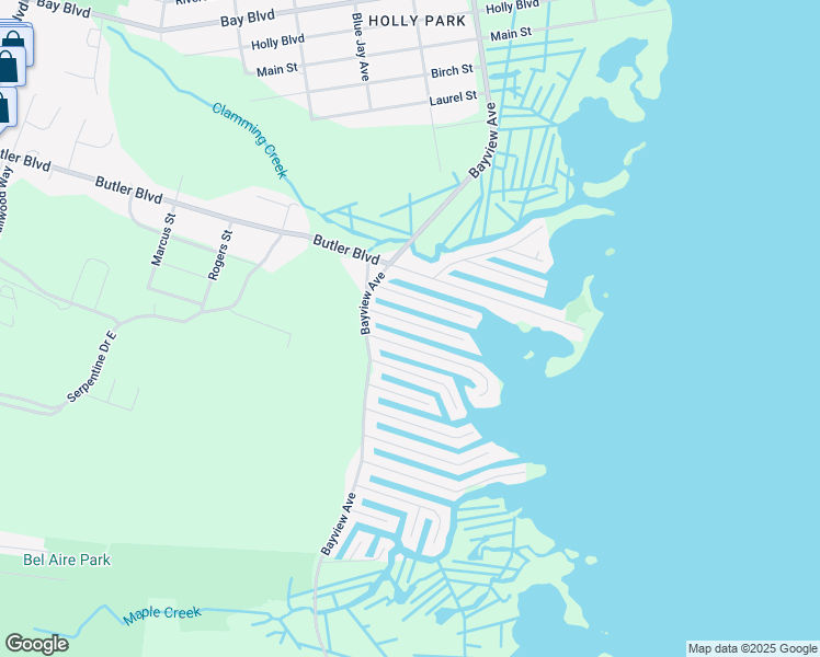 map of restaurants, bars, coffee shops, grocery stores, and more near 226 Pine Drive in Berkeley Township