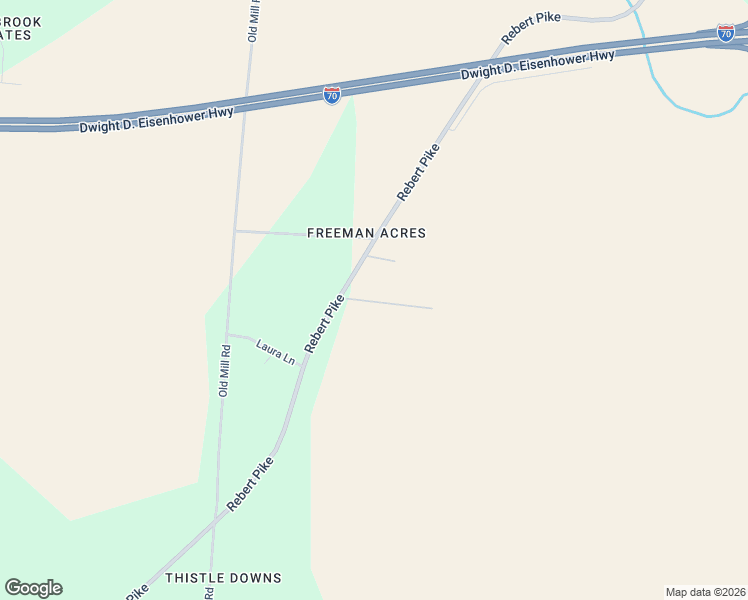 map of restaurants, bars, coffee shops, grocery stores, and more near 3219 Rebert Pike in Springfield