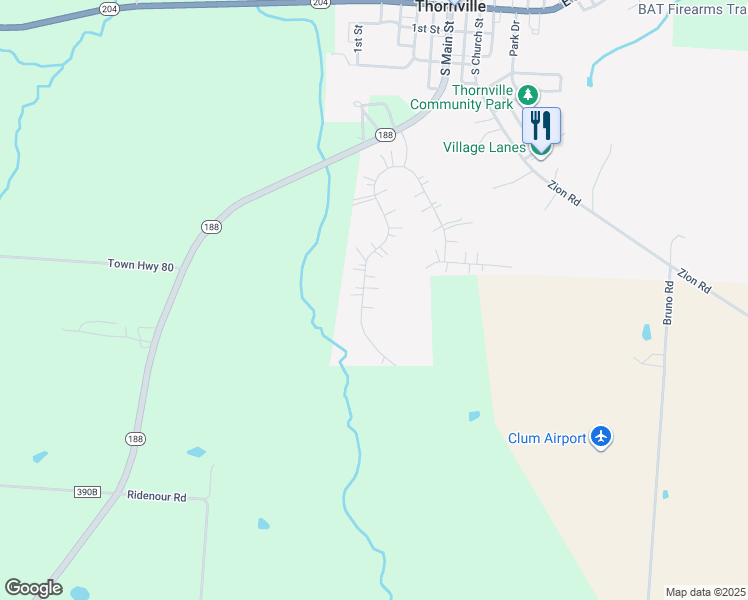 map of restaurants, bars, coffee shops, grocery stores, and more near 329 Hickory Way in Thornville