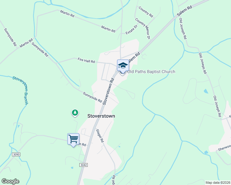 map of restaurants, bars, coffee shops, grocery stores, and more near 1879 Stoverstown Road in Spring Grove