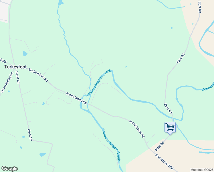 map of restaurants, bars, coffee shops, grocery stores, and more near 3418 Social Island Circle in Chambersburg