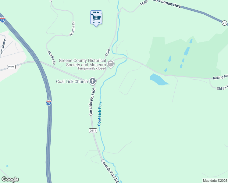 map of restaurants, bars, coffee shops, grocery stores, and more near 230 Zimmer Lane in Waynesburg