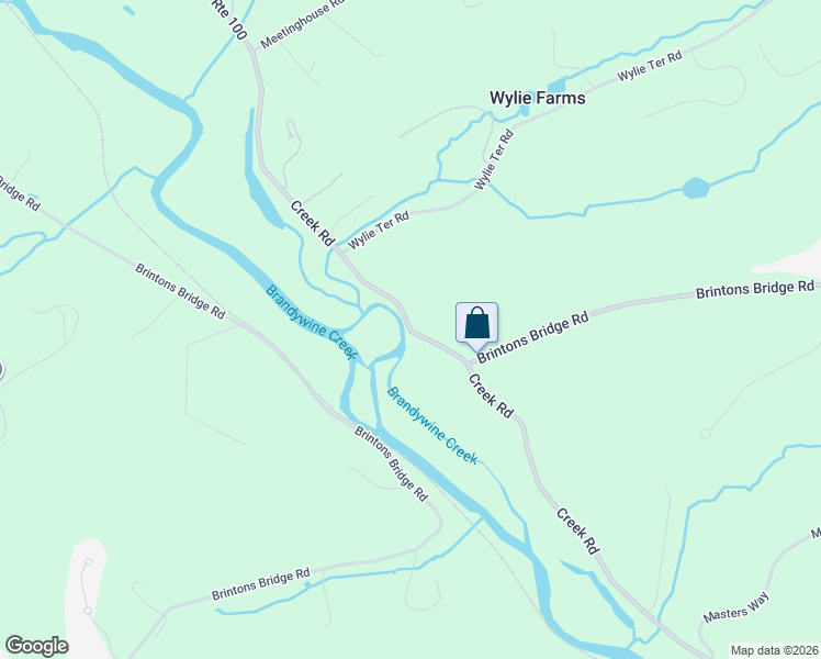 map of restaurants, bars, coffee shops, grocery stores, and more near 1284 Historic Route 100 in West Chester