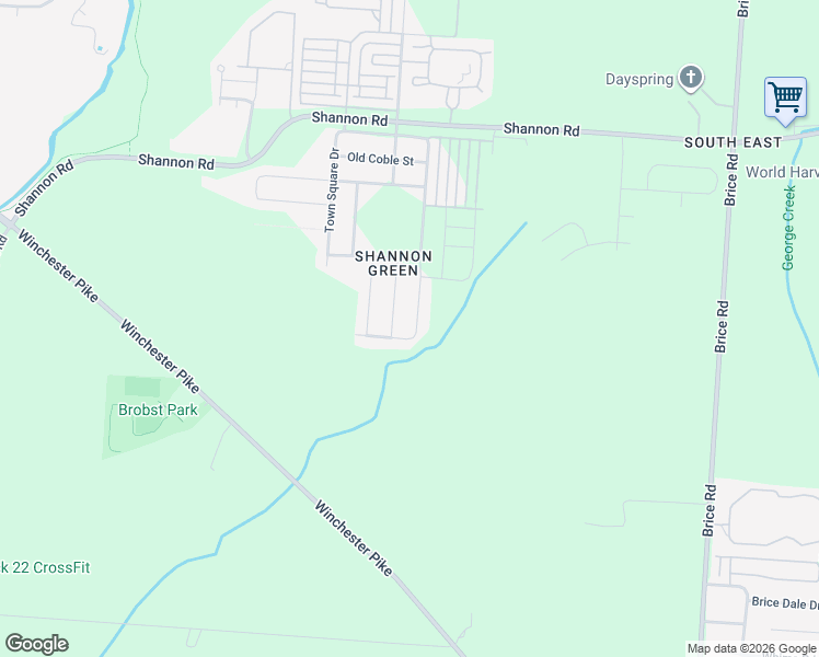 map of restaurants, bars, coffee shops, grocery stores, and more near in Columbus