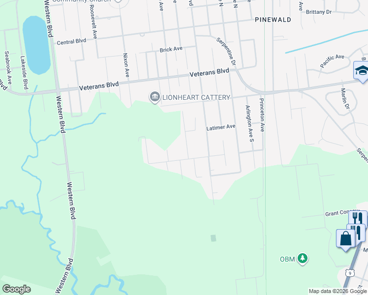 map of restaurants, bars, coffee shops, grocery stores, and more near 494 Roland Avenue in Berkeley Township