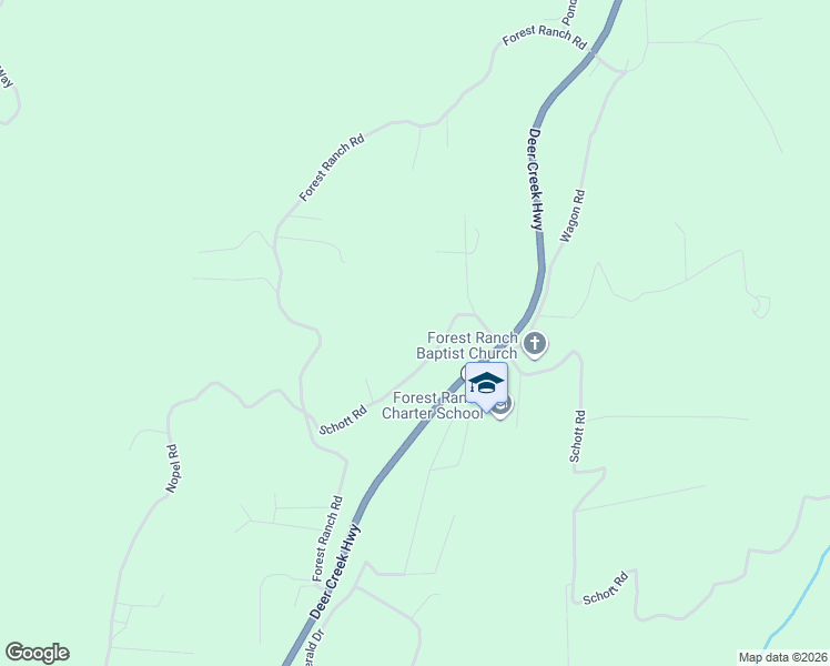 map of restaurants, bars, coffee shops, grocery stores, and more near 4865 Schott Road in Forest Ranch