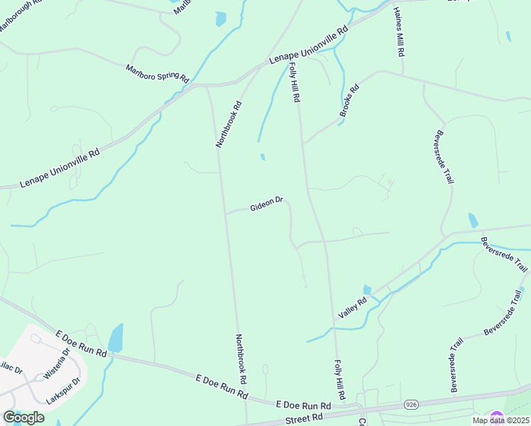 map of restaurants, bars, coffee shops, grocery stores, and more near 104 Gideon Drive in Kennett Square