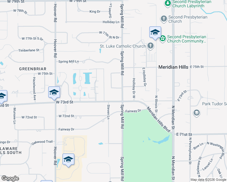 map of restaurants, bars, coffee shops, grocery stores, and more near 421 Billie Lane in Indianapolis
