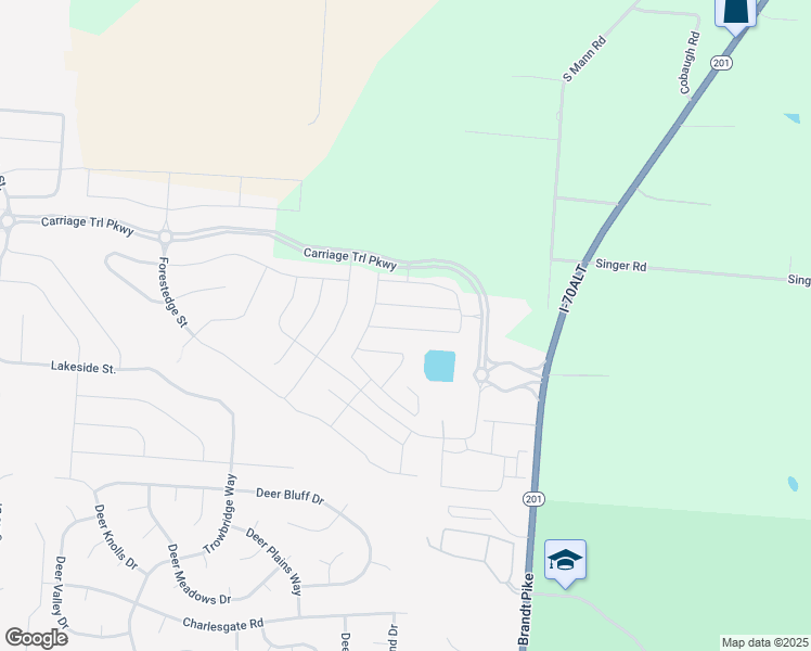 map of restaurants, bars, coffee shops, grocery stores, and more near 5247 Mason Lane in Phoneton