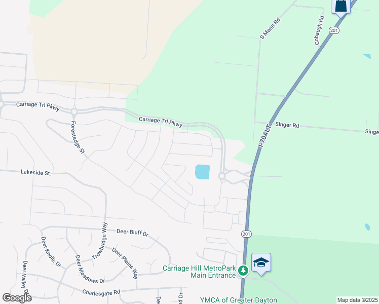 map of restaurants, bars, coffee shops, grocery stores, and more near 5247 Mason Lane in Phoneton
