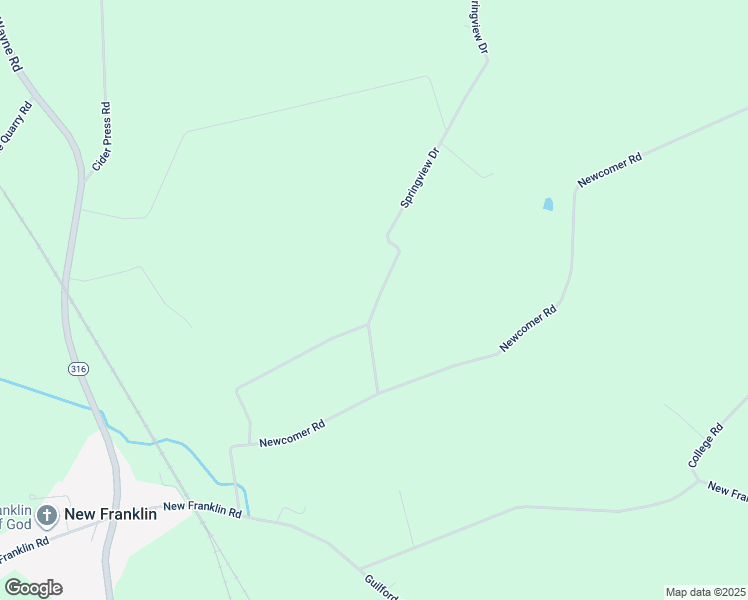 map of restaurants, bars, coffee shops, grocery stores, and more near 3295 Springview Drive in Chambersburg