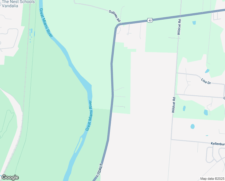 map of restaurants, bars, coffee shops, grocery stores, and more near 2317 West National Road in Tipp City
