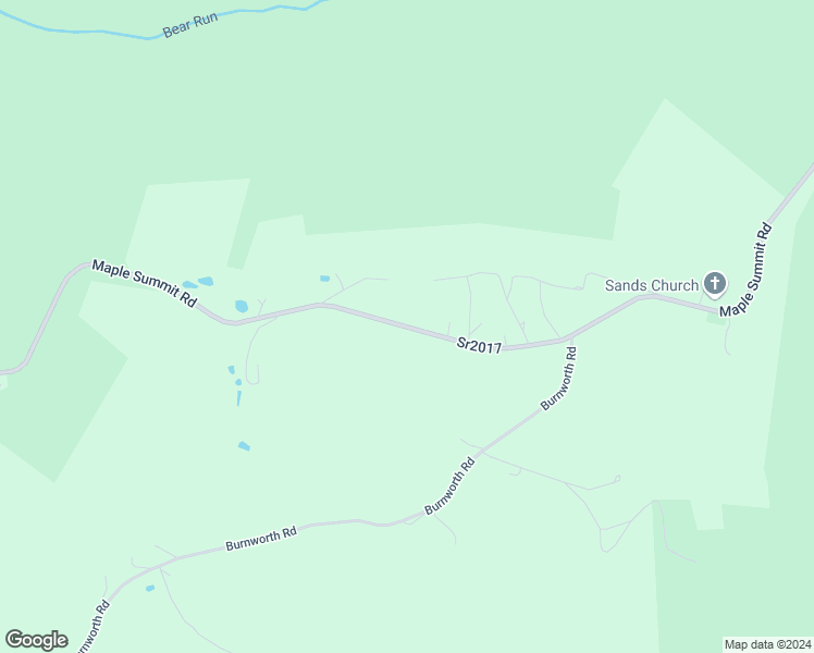 map of restaurants, bars, coffee shops, grocery stores, and more near Maple Summit Road in Fayette County