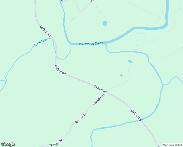 map of restaurants, bars, coffee shops, grocery stores, and more near 1199 Oxford Road in New Oxford